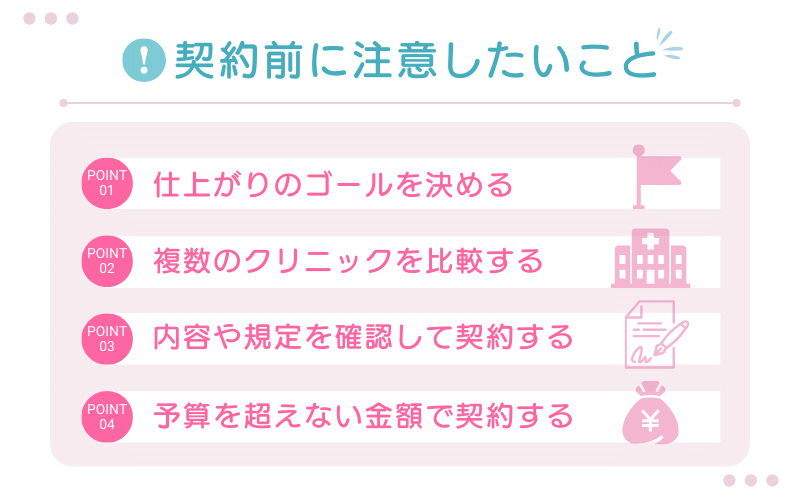 後悔しないため契約前に注意したいこと