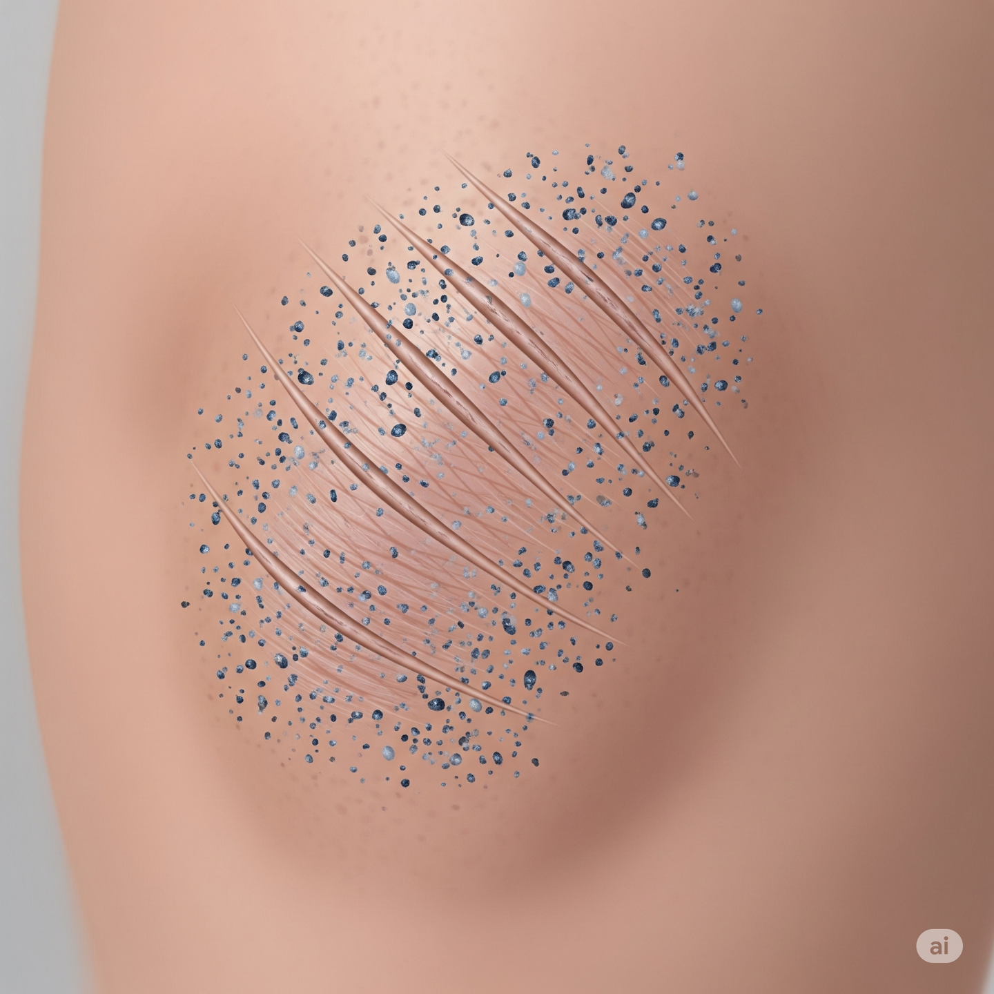 外傷性色素沈着イラスト